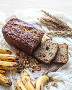 Banana Walnut Raisin Loaf